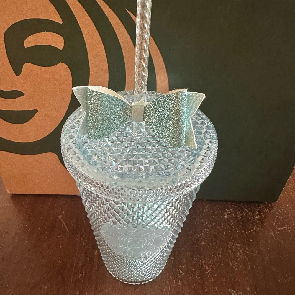 Starbucks Tumbler Crystal Blue Studded Japan Excl. - Grande 16oz - Bow Included - Picture 3 of 5